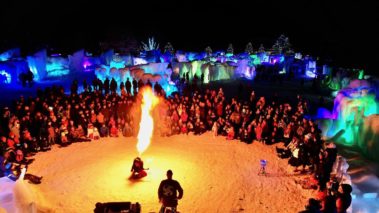 Fire and Ice Show Fire Breathing at The Ice Palace